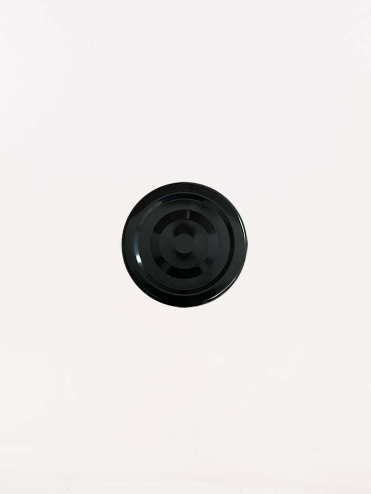 58mm Pop-up Button Jam Jar Lids (Black)