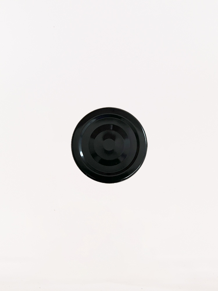 63mm Pop-up Button Jam Jar Lids (Black)