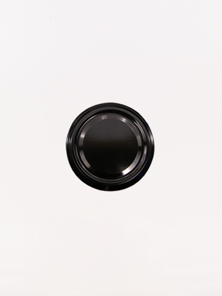 70mm Jam Jar Lids (Black)