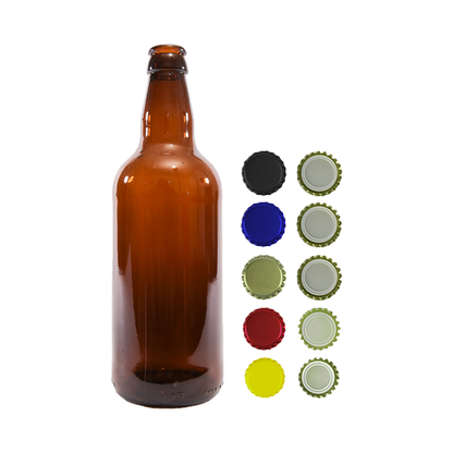 500ml Amber Beer Bottles with Caps