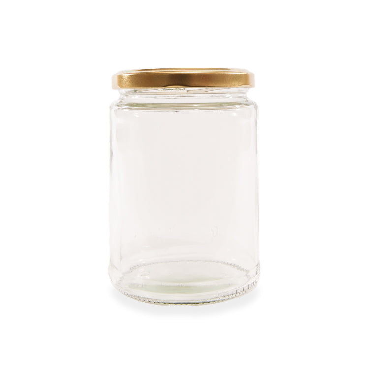 500ml (17oz) Panelled Round Jars