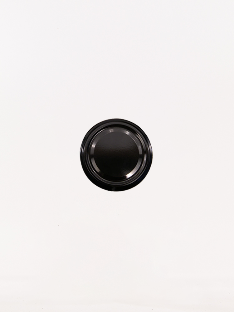 53mm Jam Jar Lids (Black)